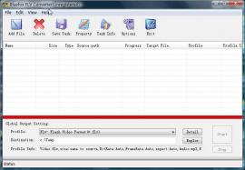 Bluefox FLV Converter, Convert video to FLV Format